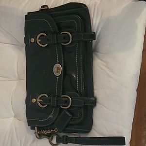 COPY - Coach leather large wristlet